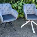 28 000.-ft /db * Forgószék, sötétszürke Bársony szövet/fekete, VELEZA NEW  8 db  251002_004