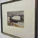 58 000.-ft * Diósy Antal (1895 - 1977) Margít híd 1952 II. 20 akvarell festménye kerettel (69 x 59) keret nélkül (33 x 23) 251014_059