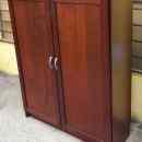 15 800.-ft * Mahagóni 2ajtós alacsony szekrény/ komód ( 80szél 30ély 106mag) 240613_012