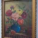 8 000.-ft * Rózsacsokor vázában szignált festmény olaj vászon (58 x 73) 250710_113