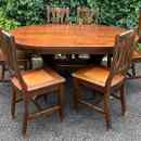 119 900.-ft * Toscana Nagy Étkezőasztal + ROSA szék lírás támlával 6db  220728_001