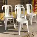 12 000ft * Fehér műanyag kertiszék 4db ( 40szél 37mély 45/100mag) 251027_043