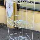 800 .-ft * Fehér fém fürdőszobai sarokpolc ( 30szél 20mély 90mag) 260418_011