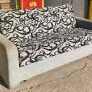 49 900 ft * Szürke mintás kanapé ( 200szél 100mély 50/100mag) 260226_011