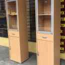 11 800 ft /db * Bükk olcsókeskeny üveges szekrény 2db ( 45szél 40mély 185mag) 260324_031