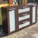 29 900 ft * Nagy barna 2ajtó 3 fiókos komód ( 150szél 40mély 90mag)  260213_025