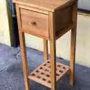 4 800.-ft * Tömörfa kicsi fiókos asztal ( 23szél 23mély 60mag) 251114_056