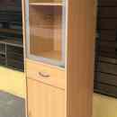 11 800 ft * Bükk olcsókeskeny üveges szekrény ( 45szél 40mély 185mag) 260324_036