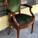 17 800 ft * Zöld kárpitos karfás- szék ( 50szél 57mély 42/100mag) 251028_001