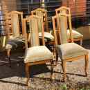 25 000 ft * Zőld kopott szék 5db ( 47szél 47mély 47/100mag) 251027_040