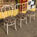 21 000 ft * Fehér csővázas szék 3db ( 40szél 40mély 45/90mag) 260302_009