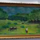 8 000.-ft * Tájkép, legeltetés  szignált olaj vászon (80 x 55) 250710_100