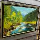 14 000 ft * Erdei patak festmény  olaj vászon jelzett (65 x 40) 260128_076