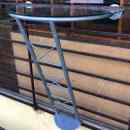 3 800 ft * Szürke fém konzolasztal ( 50szél 30mély 80mag) 251007_019